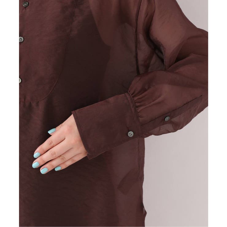 Spick &amp; Span - Spick&amp;Span シースルードレスシャツ Spick and Span]シースルードレスシャツ◇[品番：BYCW0003928