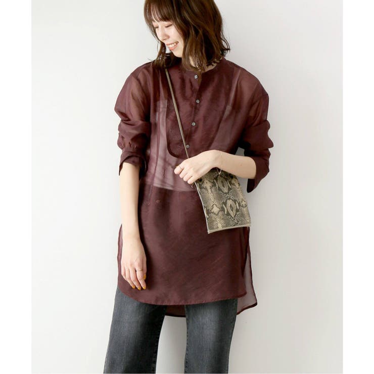 Spick and Span]シースルードレスシャツ◇[品番：BYCW0003928]｜B.C