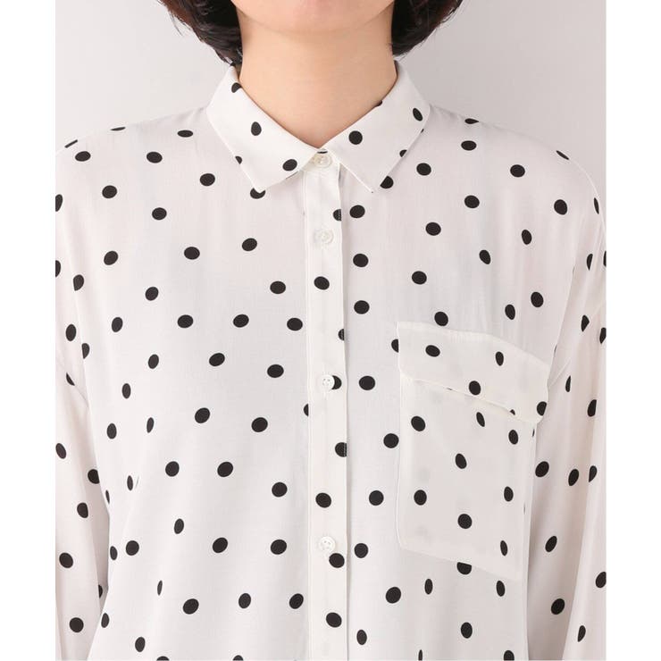 Spick and Span]ドットプリントシャツ◇[品番：BYCW0003930