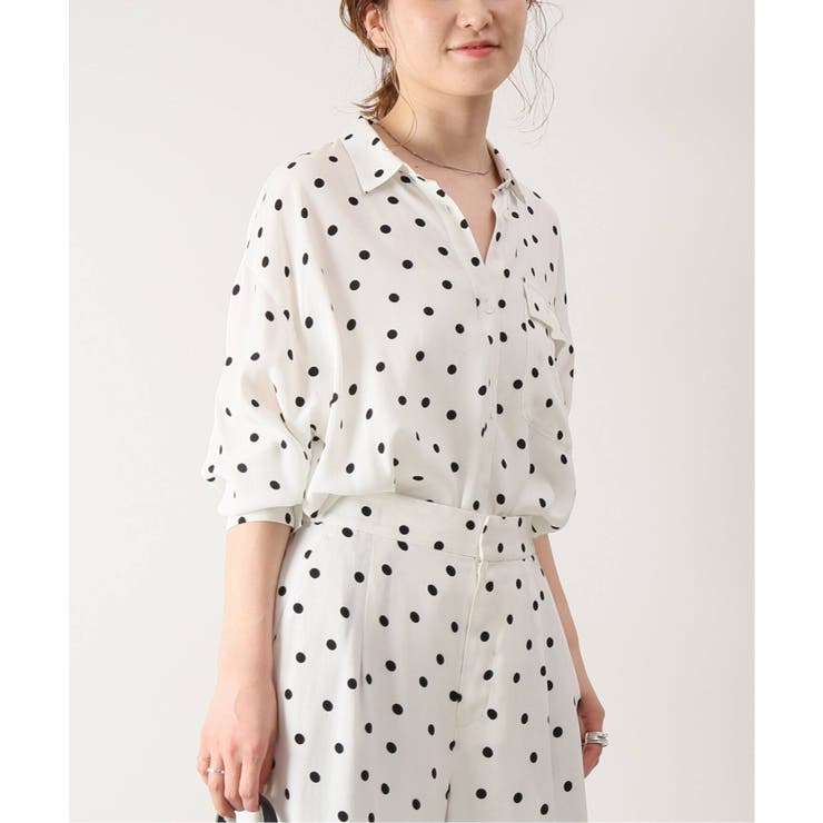 Spick and Span]ドットプリントシャツ◇[品番：BYCW0003930]｜B.C