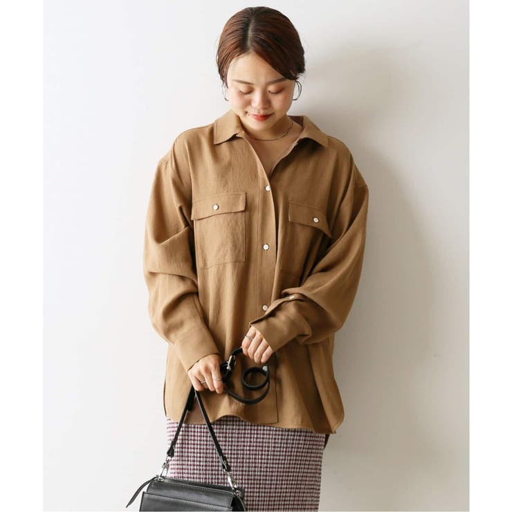 U by SPICK&SPAN＞ オーバーレギュラーシャツ◇[品番：BYCW0009828