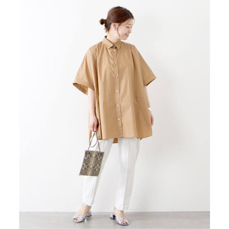 美品☆ジャーナルスタンダード タイプライタースイッチングシャツ フレンチスリーブ JOURNAL STANDARD（ジャーナルスタンダード）の「タイプライター
