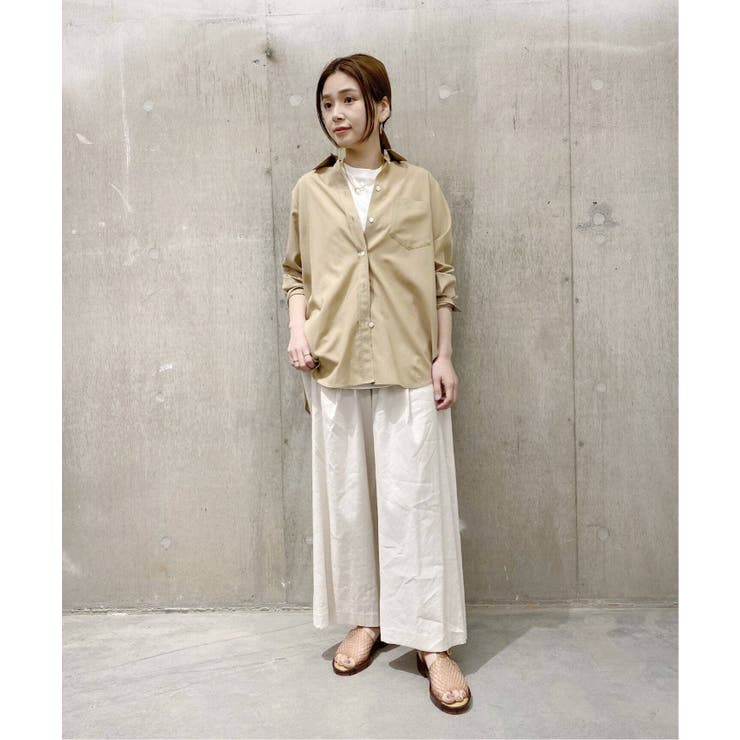 JOURNAL STANDARD]リヨセルコンバックスリットシャツ◇[品番 