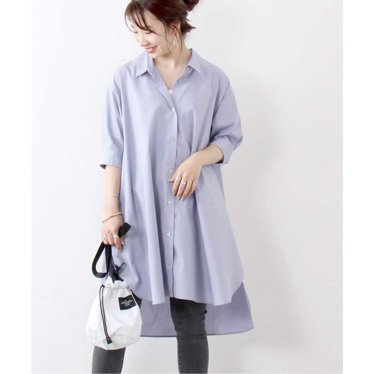 JOURNAL STANDARD]スラブストレッチチュニックシャツ◇[品番 