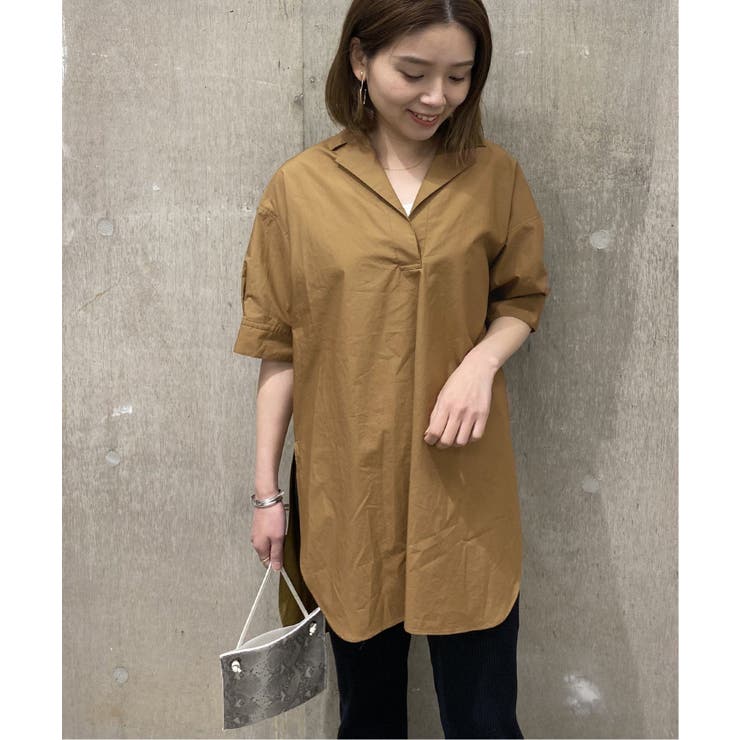 【JOURNAL STANDARD】タイプライターチュニックシャツ/バンドカラー JOURNAL STANDARD】80タイプライターチュニックシャツ◇[品番