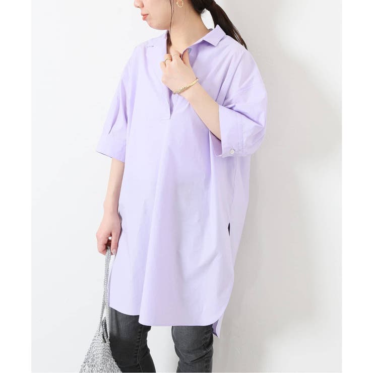 【JOURNAL STANDARD】タイプライターチュニックシャツ/バンドカラー JOURNAL STANDARD】80タイプライターチュニックシャツ◇[品番