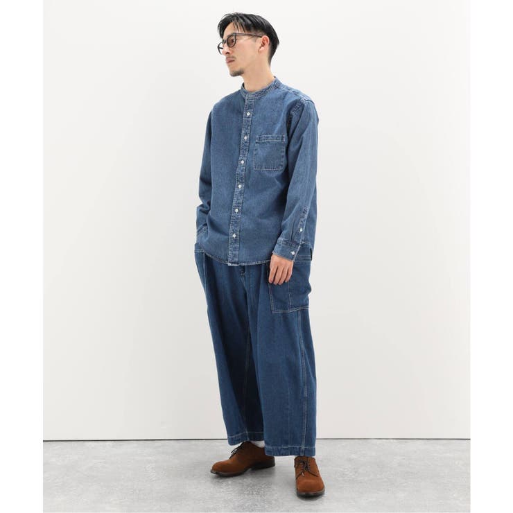 B.C STOCK デニムシャツ オーバーサイズ レギュラーカラーデニムシャツ（シャツ