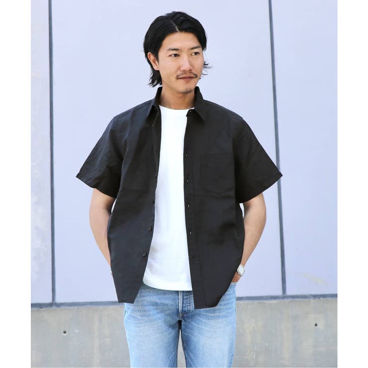 BELGIAN LINEN BLEND SSレギュラーシャツ[品番：BYCW0008001]｜B.C  STOCK（ベーセーストック）のメンズファッション通販｜SHOPLIST（ショップリスト）