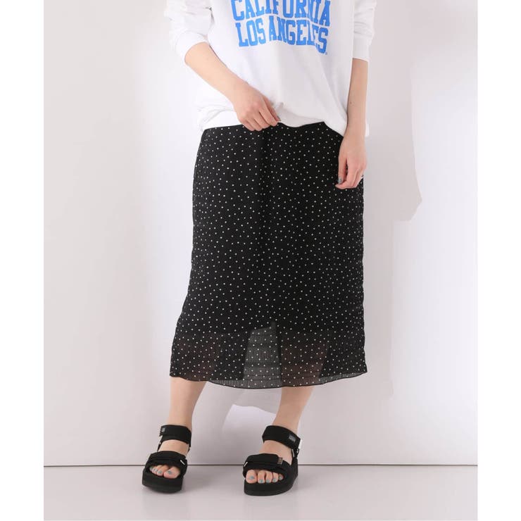 Spick and Span]シャーリングドットIラインスカート[品番：BYCW0003941]｜B.C  STOCK（ベーセーストック）のレディースファッション通販｜SHOPLIST（ショップリスト）
