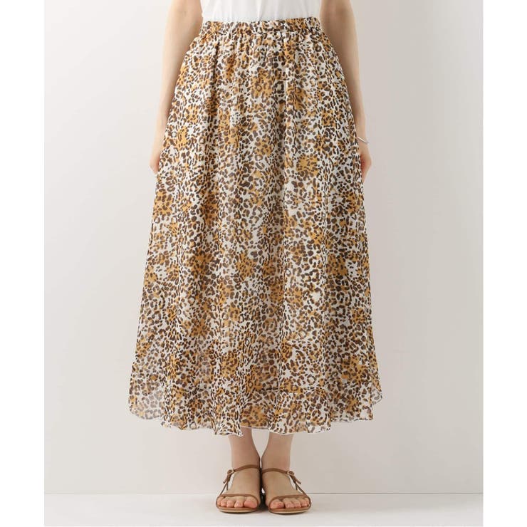 Spick and Span】レオパードプリントスカート◇[品番：BYCW0004349  