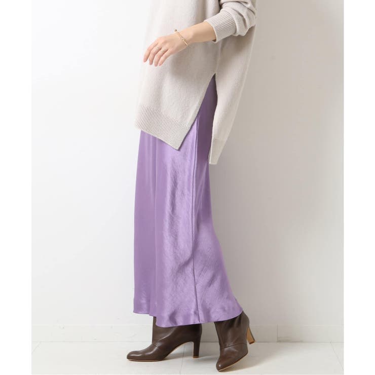 Spick and Span スピックアンドスパン】#サテンミディスカート Spick and Span スピックアンドスパン】#サテンミディスカート