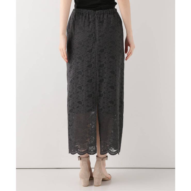 Spick and Span】フラワーレーススカート◇[品番：BYCW0004350]｜B.C