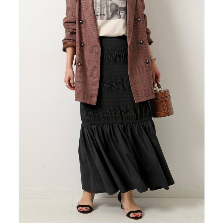 ＜Spick and Span＞ 【JUST】シャーリングロングスカート◆[品番：BYCW0011999]｜B.C  STOCK（ベーセーストック）のレディースファッション通販｜SHOPLIST（ショップリスト）