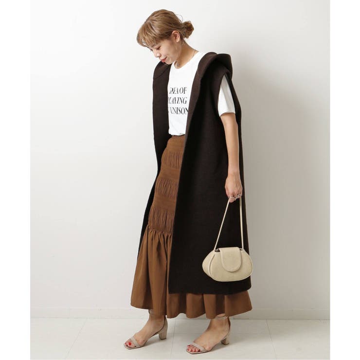 Spick and Span＞ 【JUST】シャーリングロングスカート◇[品番