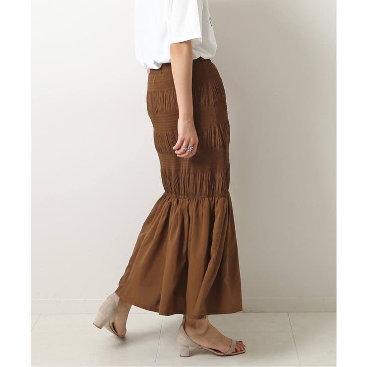 ＜Spick and Span＞ 【JUST】シャーリングロングスカート◆[品番：BYCW0011999]｜B.C  STOCK（ベーセーストック）のレディースファッション通販｜SHOPLIST（ショップリスト）