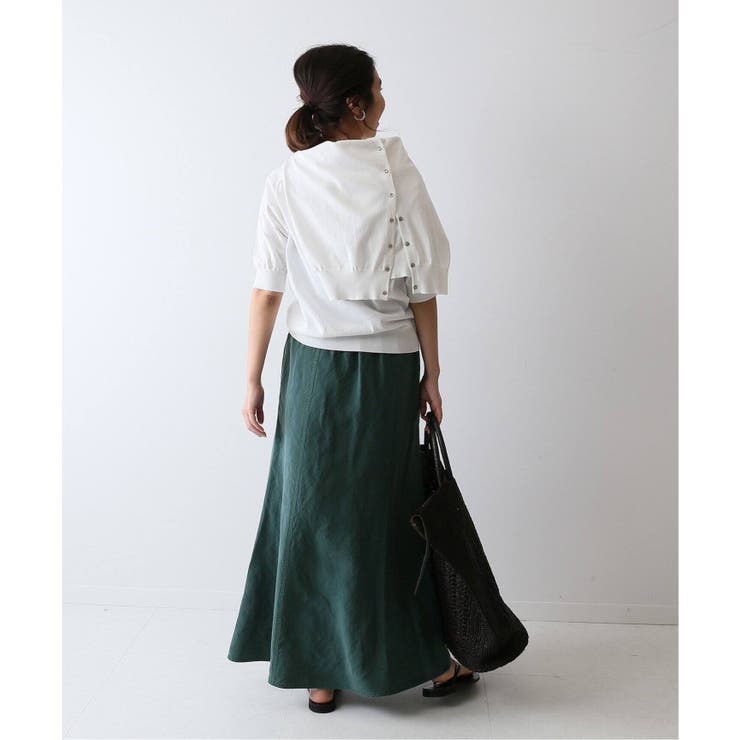 FRAMeWORK ロングスカート 麻 グリーン 緑 philea フレア FRAMeWORK ロングスカート 麻 グリーン 緑 philea フレア - メルカリ