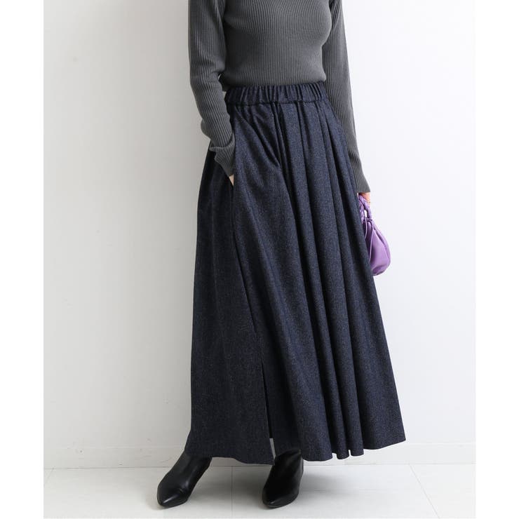 IENA＞ Sustina Tweed ロングスカート◇[品番：BYCW0010182