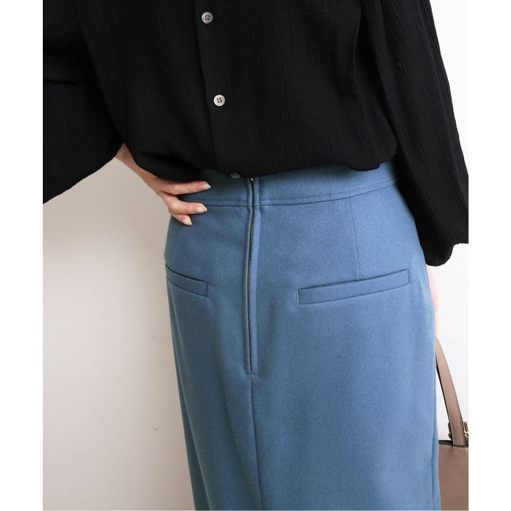 SLOBE IENA＞ ウォッシャブルフラノラップスカート◇[品番