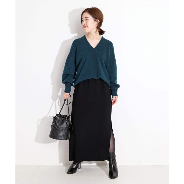 VERMEIL par iena> ゴムマルチスリットロングスカート◇[品番 VERMEIL par iena> ゴムマルチスリットロングスカート◇[品番