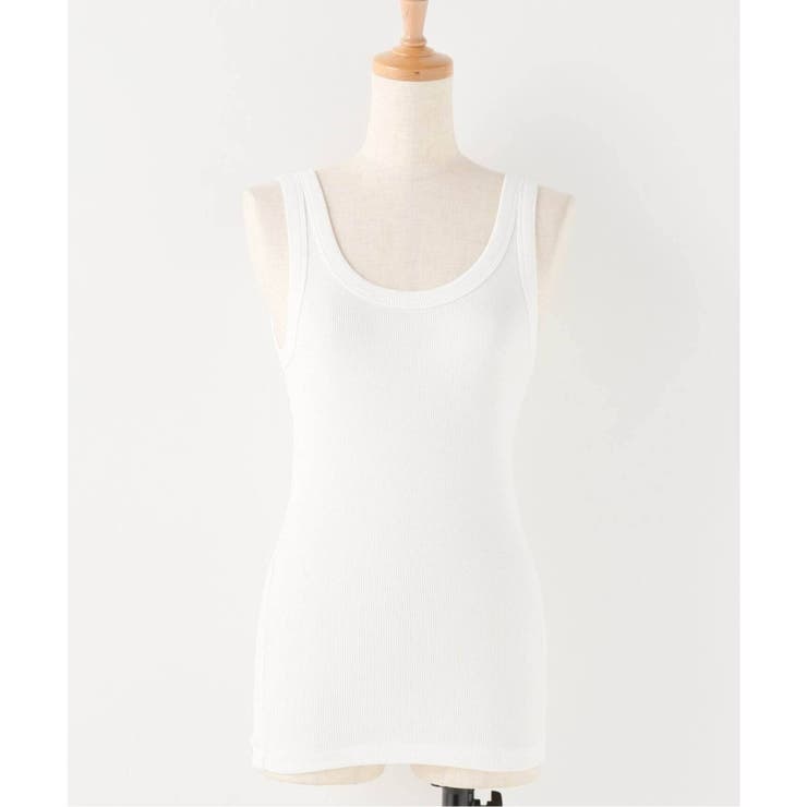 トップス Deuxieme Classe Cotton Stretch Rib Tank Mme.RIB タンクトップ（タンクトップ）｜Deuxieme Classe