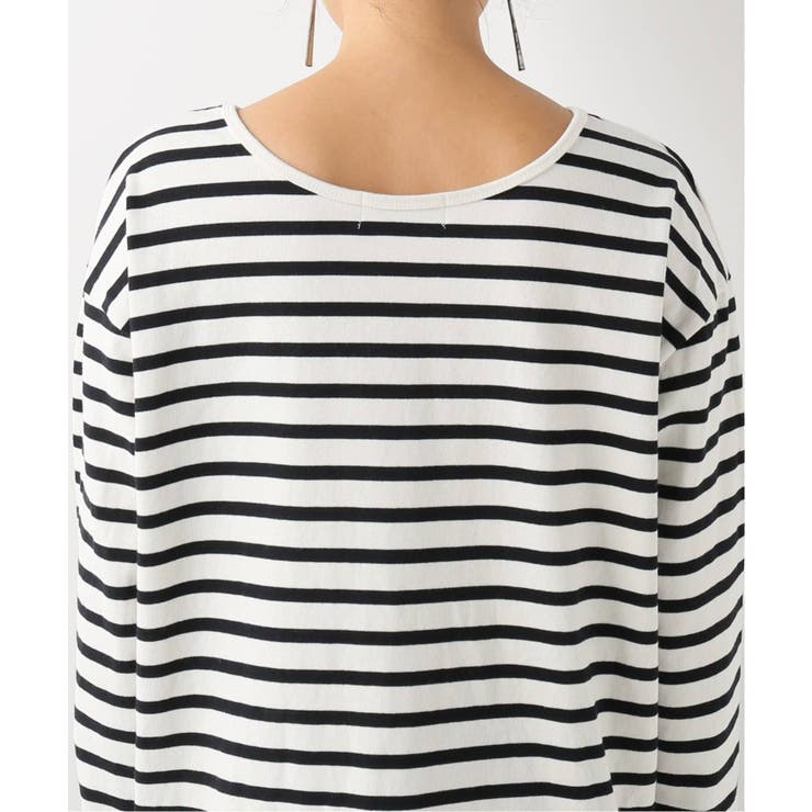 GRANCY ボーダー ロンT Sサイズ GRANCY】Patterned All Over Rhinestone Graphic Longsleeve