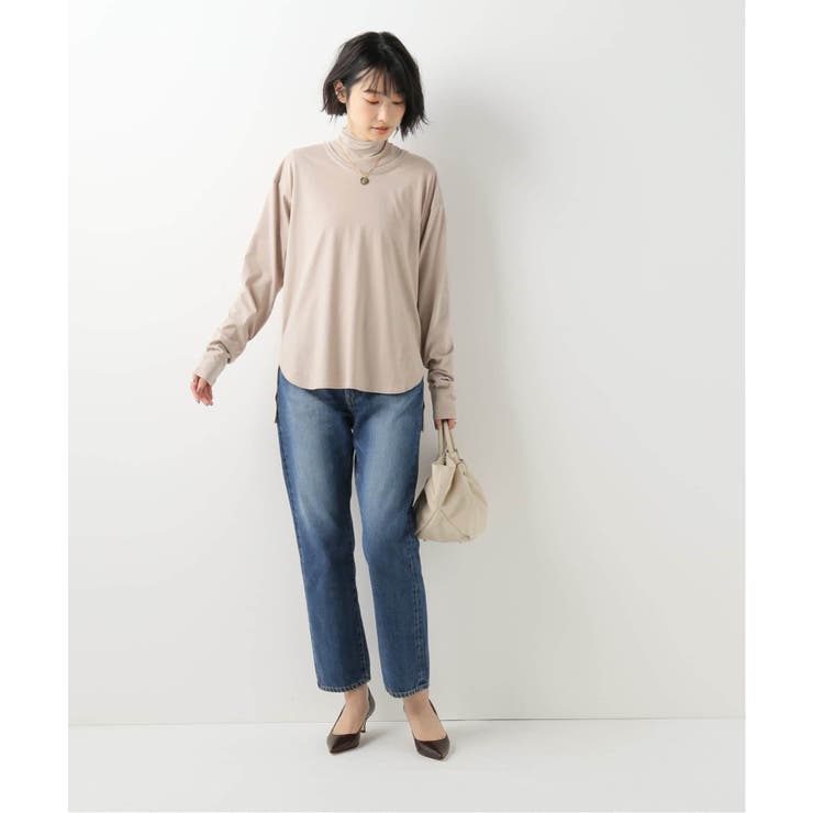 IENA - IENA 【Loro/ローロ】  DOUBLEU ネックTシャツ IENA】【Loro/ローロ】 DOUBLE U ネックTシャツ[品番