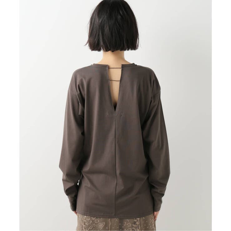 IENA＞ 【Loro/ローロ】DELTA SLIT LONG Tシャツ[品番