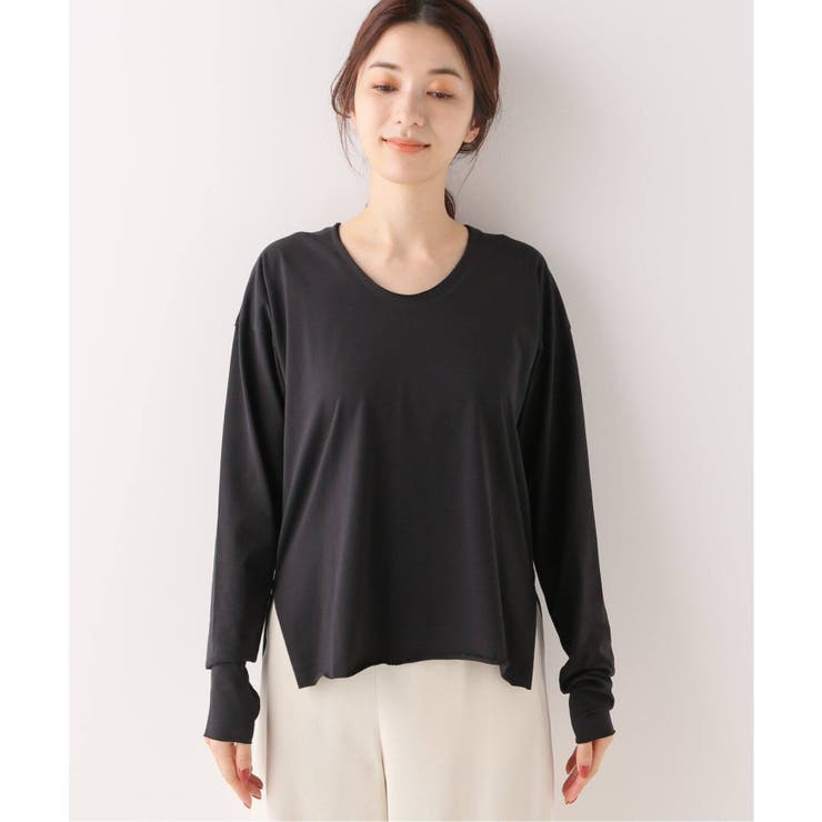 早割ex IENA】【Loro/ローロ】 DOUBLE U ネックTシャツ[品番 トップス