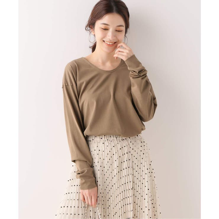100%正規品 IENA】【Loro/ローロ】 ネックTシャツ[品番 U DOUBLE トップス