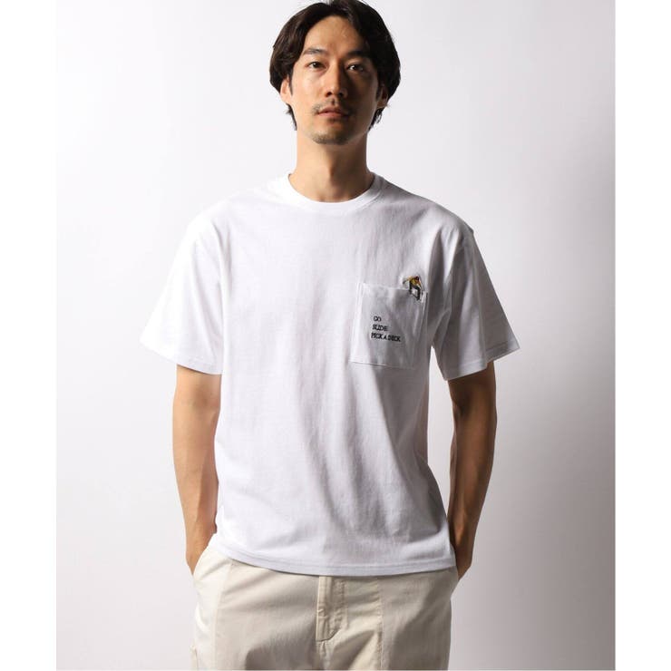 ワンポイント刺繍Tシャツ[品番：BYCW0008088]｜B.C STOCK（ベー