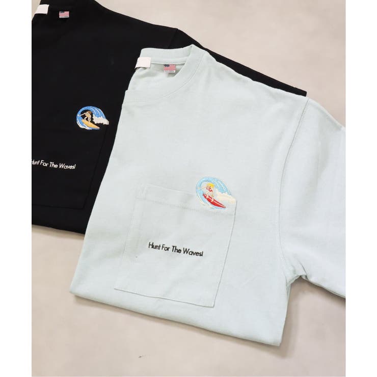 ワンポイント刺繍Tシャツ[品番：BYCW0008088]｜B.C STOCK（ベー