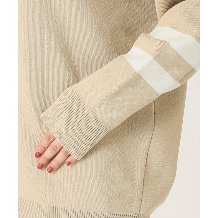 Spick &amp; Span - Spick and SpanラインVプルオーバー Spick and Span]#コットンスムースライン Vプルオーバー◇[品番