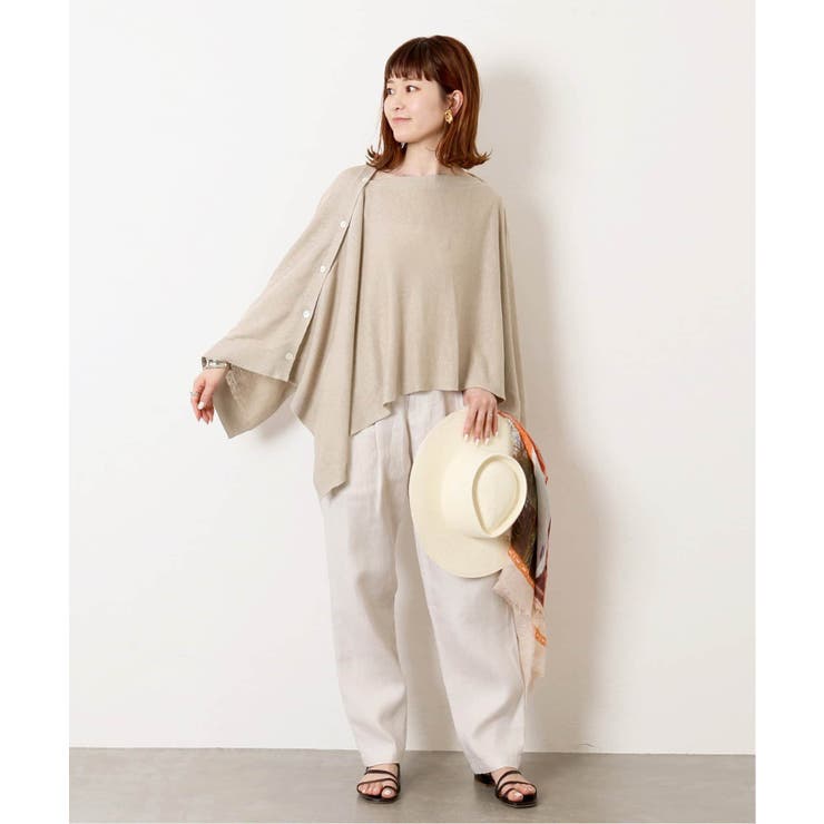 SpickandSpan✨定価3.4万円 リネン混　オーバーサイズ トレンチ Spick & Span（スピックアンドスパン）の「リネンミックスカルゼ