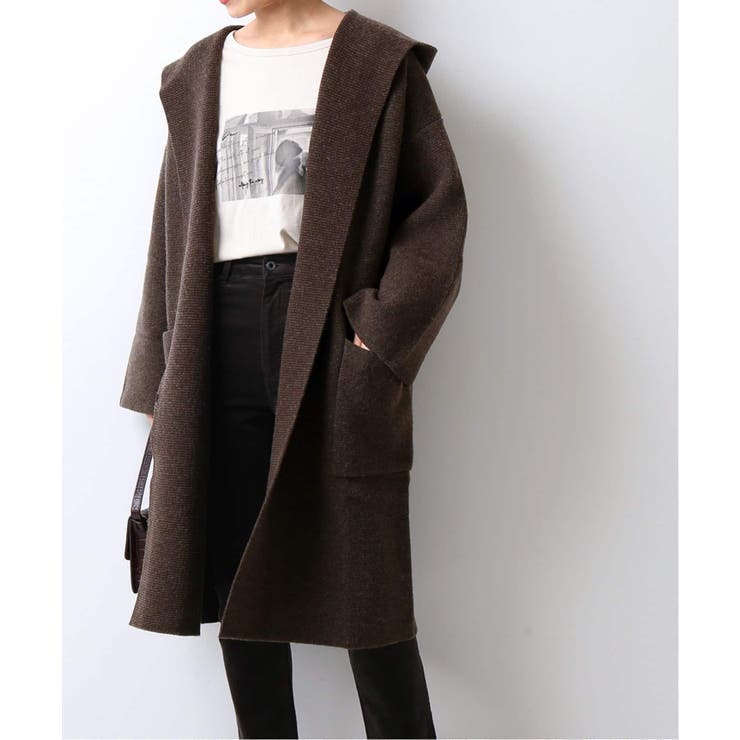 Spick and Span＞ ポンチローマフーディーコート◇[品番