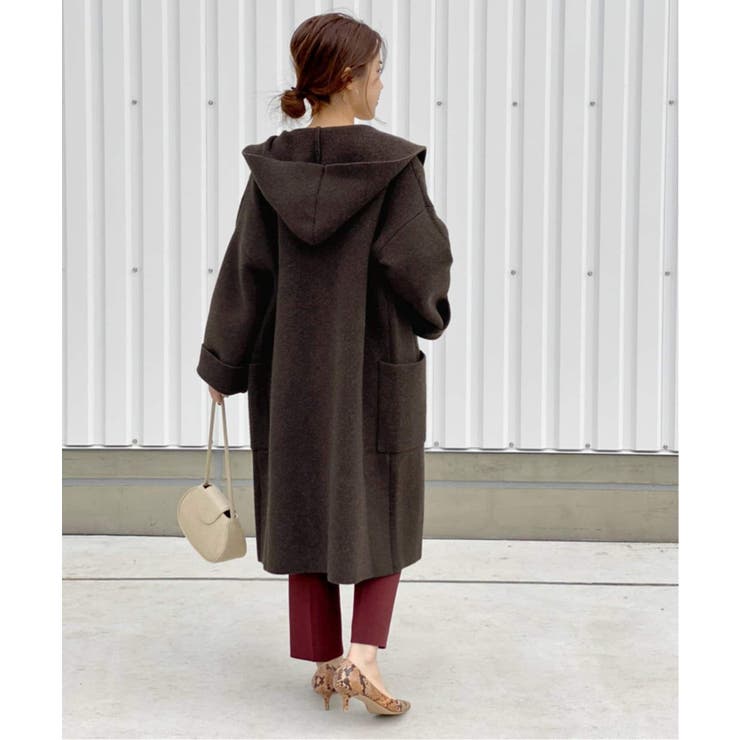 Spick and Span＞ ポンチローマフーディーコート◇[品番