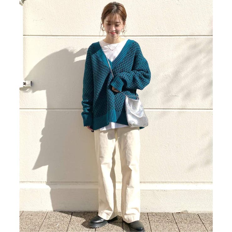 タグ付き新品26400円 スピックアンドスパン ファーニットVネックプルオーバー 定価26400円 スピックアンドスパン ファーニットVネックプルオーバー