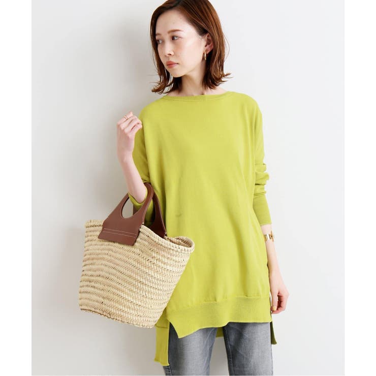 IENA - IENA (イエナ)コットンストレッチ ワイド長袖プルオーバー☆ナチュラル 新品 IENA】コットンストレッチ ワイド長袖プルオーバー◇[品番