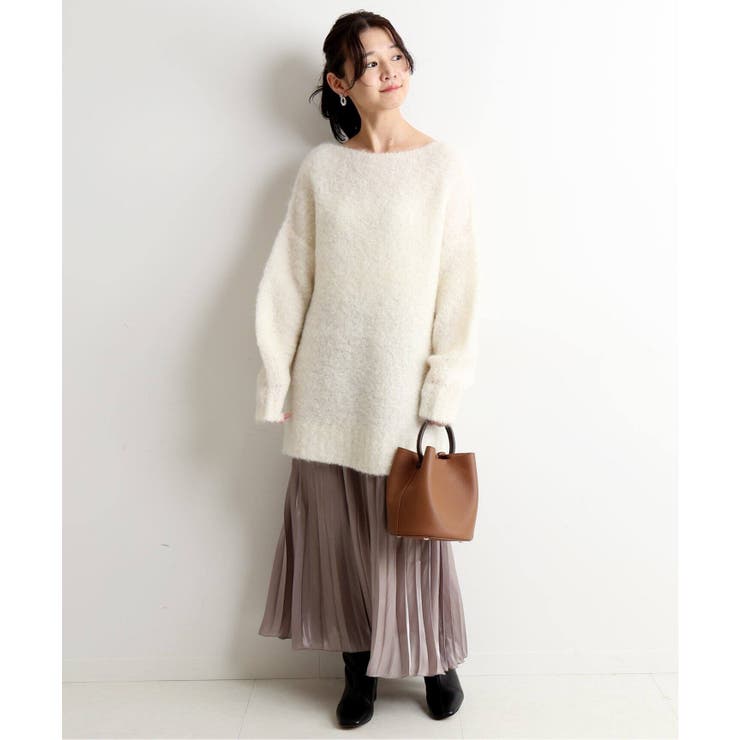 SLOBE IENA＞ モヘヤブークレーボートネックプルオーバー◇[品番