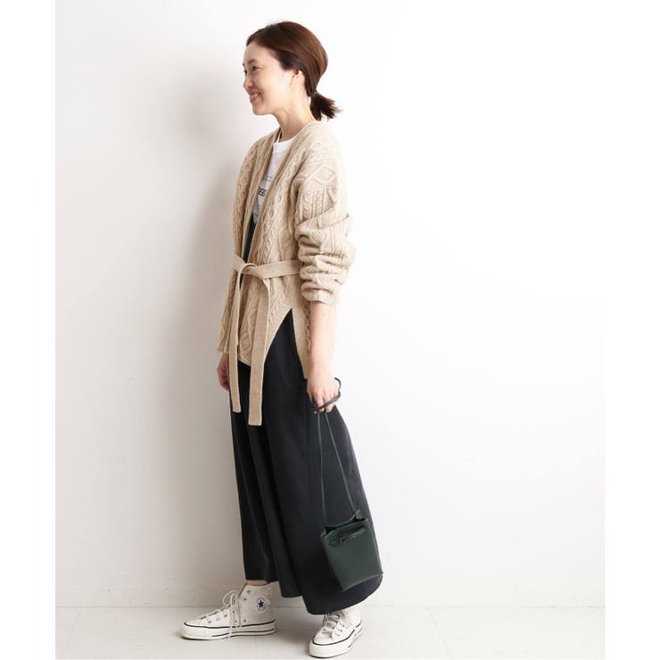 riiachan　SLOBE IENA ハンドケーブルニットカーディガン SLOBE IENA - SLOBE IENA ハンドケーブルニットカーディガンの通販 by