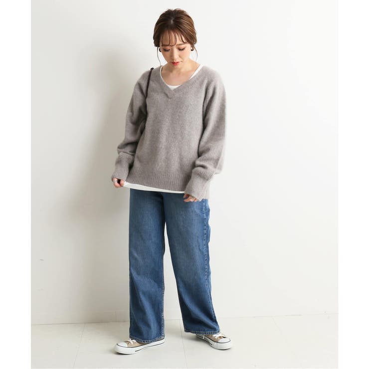 SLOBE IENA＞ FOX混Vネックニット◇[品番：BYCW0009867]｜B.C STOCK