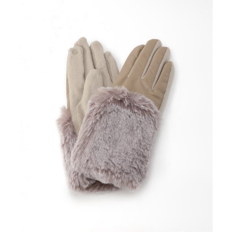 ECOレザーファーツキグローブ（スマホ対応）[品番：BYCW0003400]｜B.C