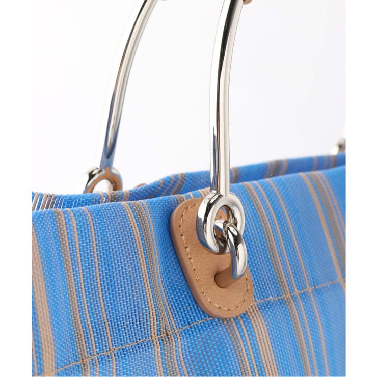 B.C STOCK ベーセーストック】ストライプメッシュトートBAG[品番 