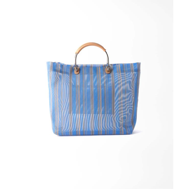 B.C STOCK ベーセーストック】ストライプメッシュトートBAG[品番