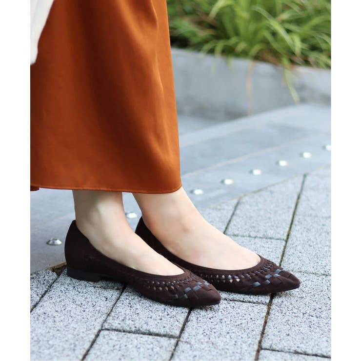 LE TALON> ポインテッドサシメッシュフラット◇[品番 LE TALON> ポインテッドサシメッシュフラット◇[品番