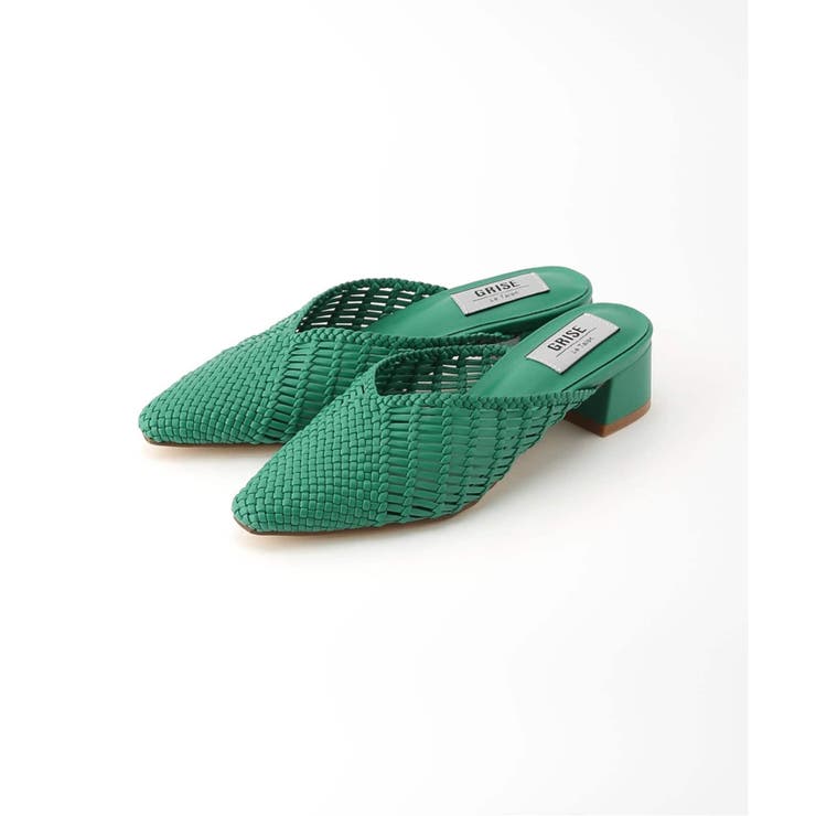 美品SLOBE IENA メッシュ　ミュール　パンプス　ブラック　23.5 2024 スローブイエナ メッシュ ミュール パンプス ブラック 24