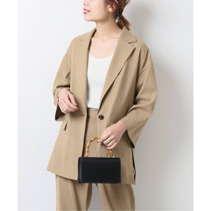 Spick and Span＞ ラミーサイドスリットオーバージャケット◇[品番 