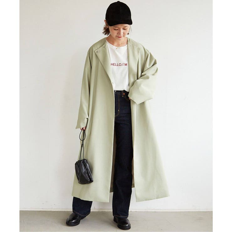 SLOBE IENA（スローブイエナ）の「強撚OXオーバーコート【手洗い