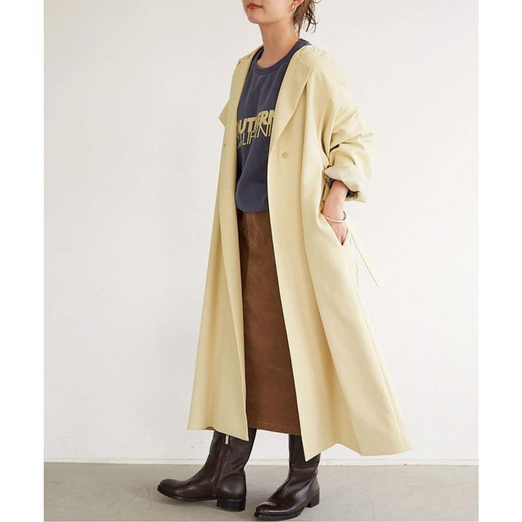 SLOBE IENA＞ 強撚OXオーバーコート◇[品番：BYCW0013178]｜B.C