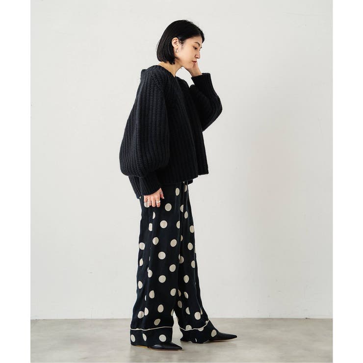 HARDY NOIR＞ キュプラフィブリルドットパンツ[品番
