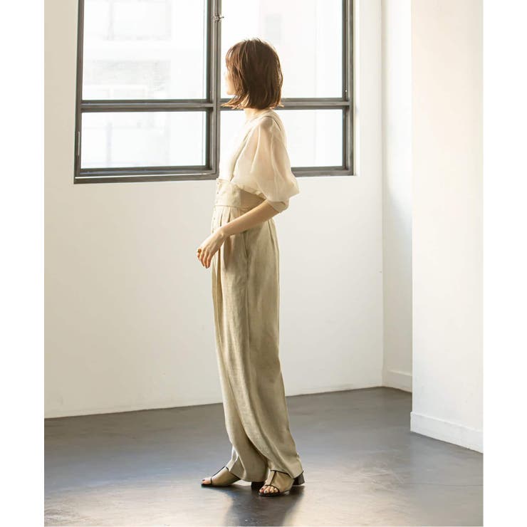 NOBLE＞ TAブッチャー2WAYサロペットパンツ◇[品番：BYCW0013184